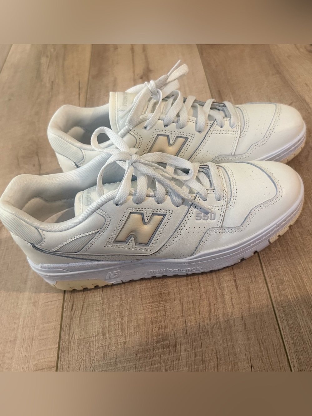 New Balance 550 Sneaker, 9.5, seasalt/calcium - Picture 7 of 16